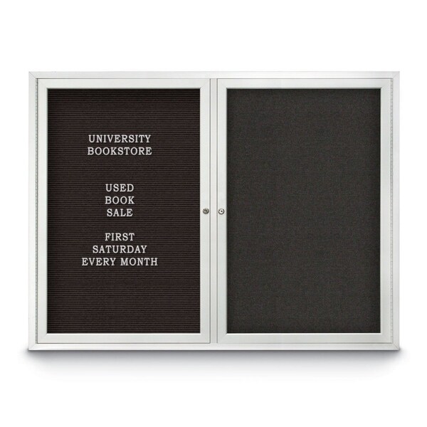 Corkboard, 72"x36", Buff/Bronze